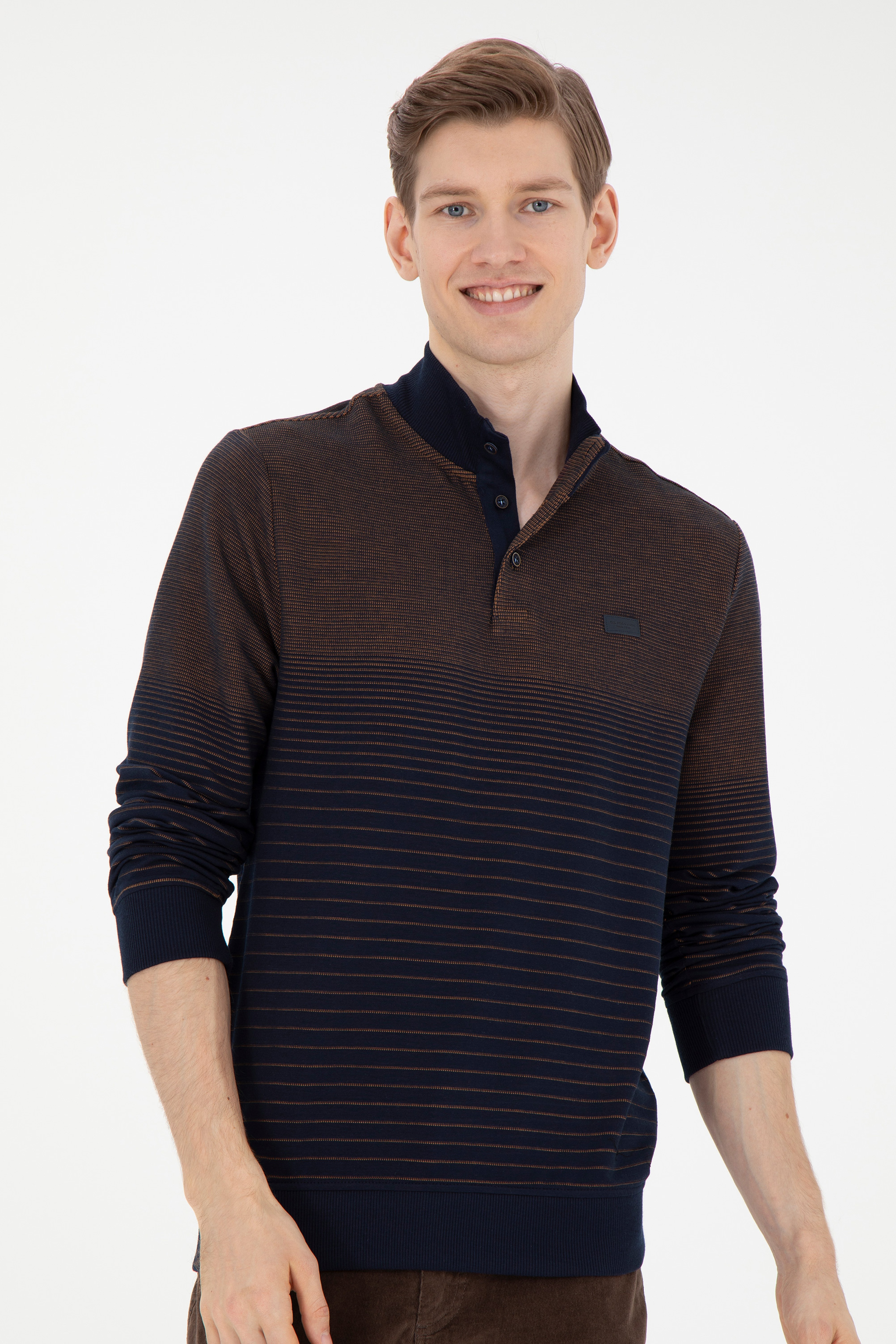 Erkek Lacivert Sweatshirt - Image 3