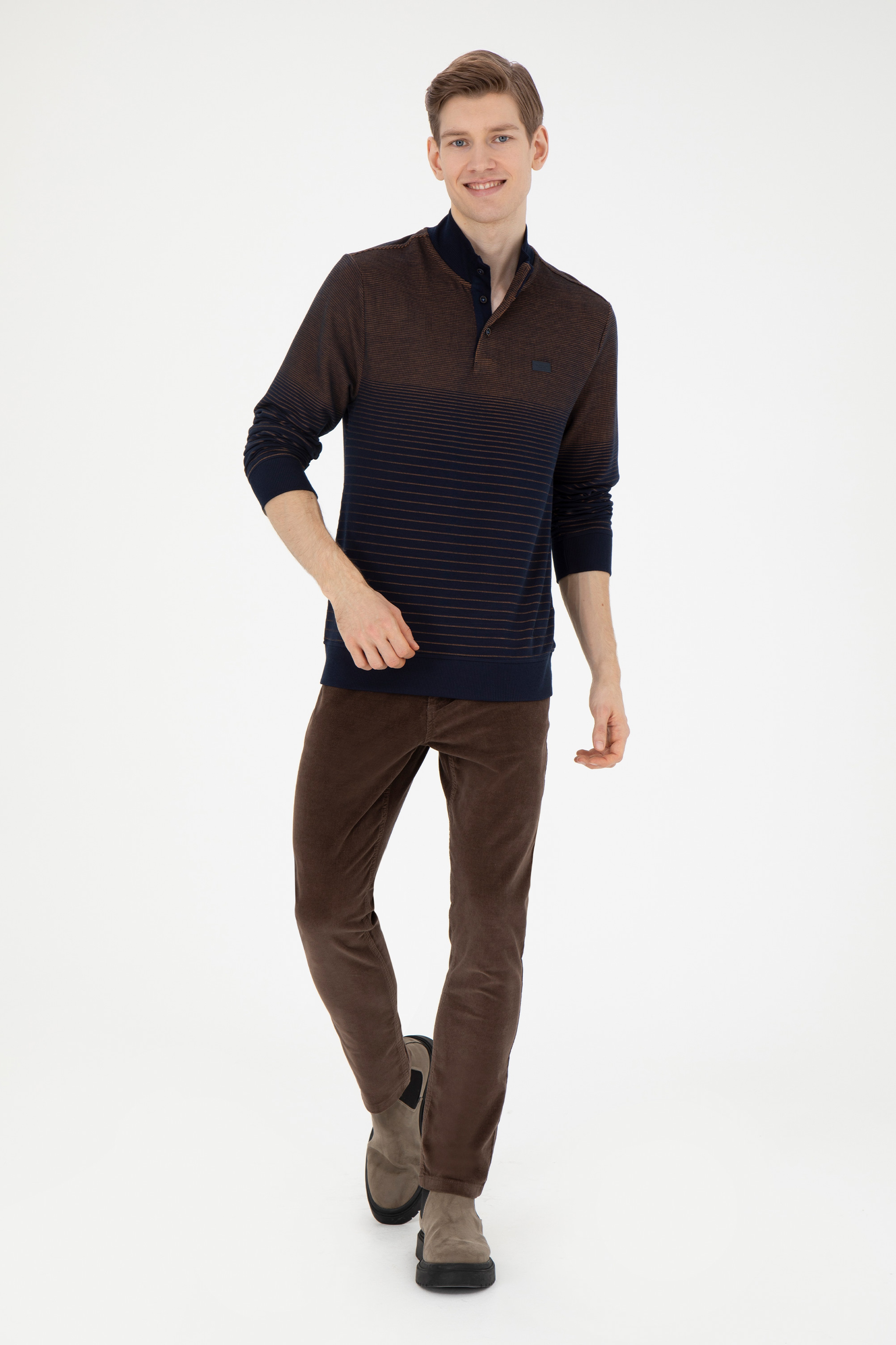 Erkek Lacivert Sweatshirt