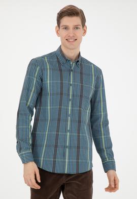 Erkek Petrol Uzun Kollu Gömlek - 50272345004