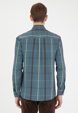 Erkek Petrol Uzun Kollu Gömlek - 50272345004