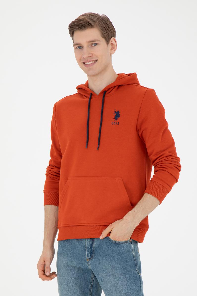 Erkek Kiremit Basic Sweatshirt