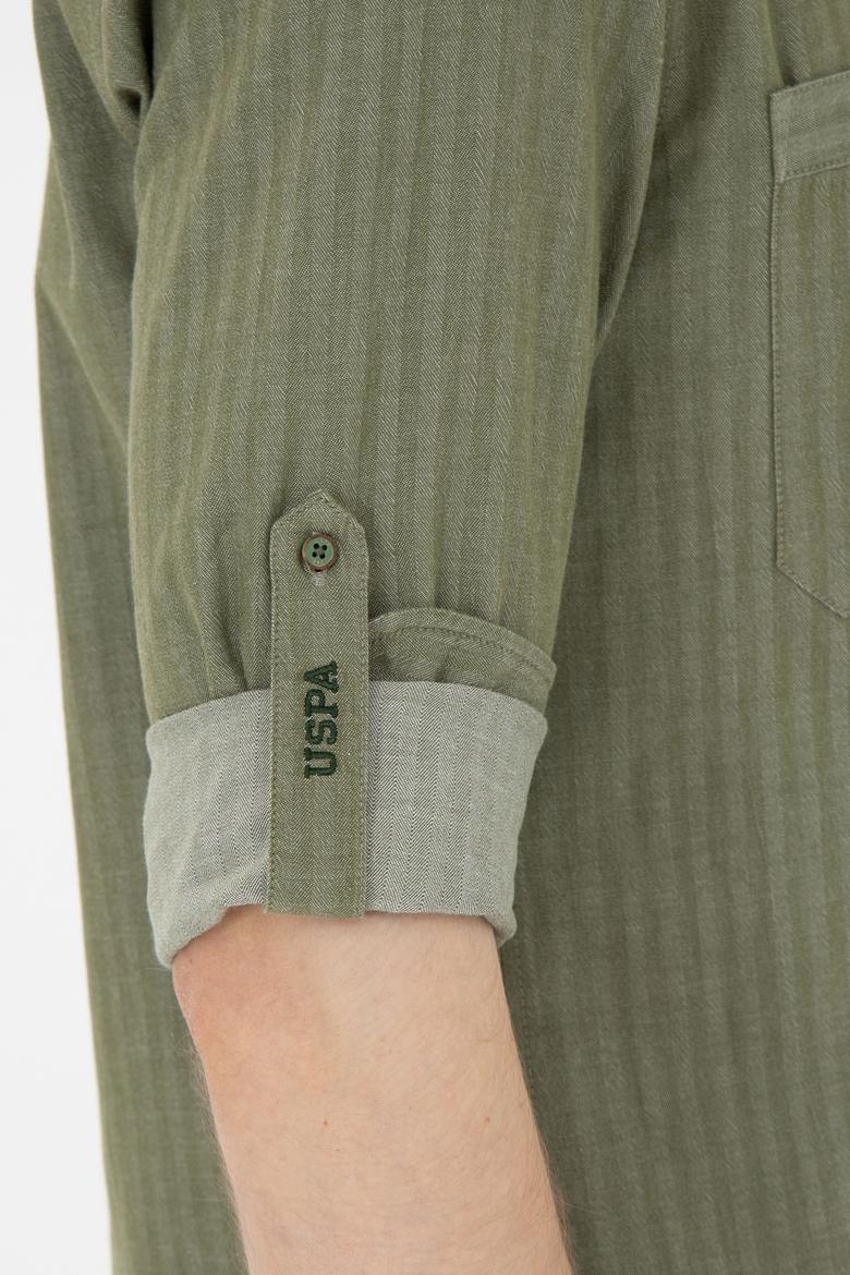 Erkek Yeşil Uzun Kollu Gömlek - 50272292021