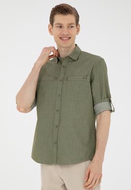 Erkek Yeşil Uzun Kollu Gömlek - 50272292021