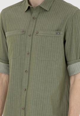 Erkek Yeşil Uzun Kollu Gömlek - 50272292021