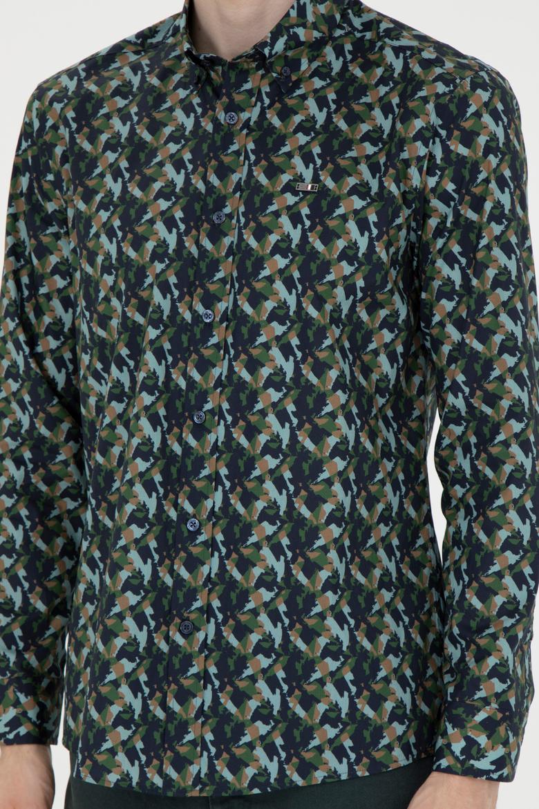 Erkek Lacivert Uzun Kollu Gömlek - 50272681010