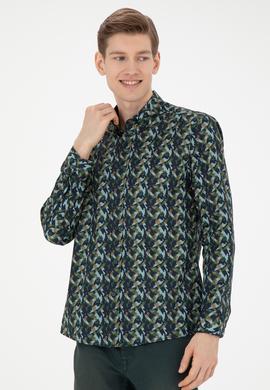 Erkek Lacivert Uzun Kollu Gömlek - 50272681010