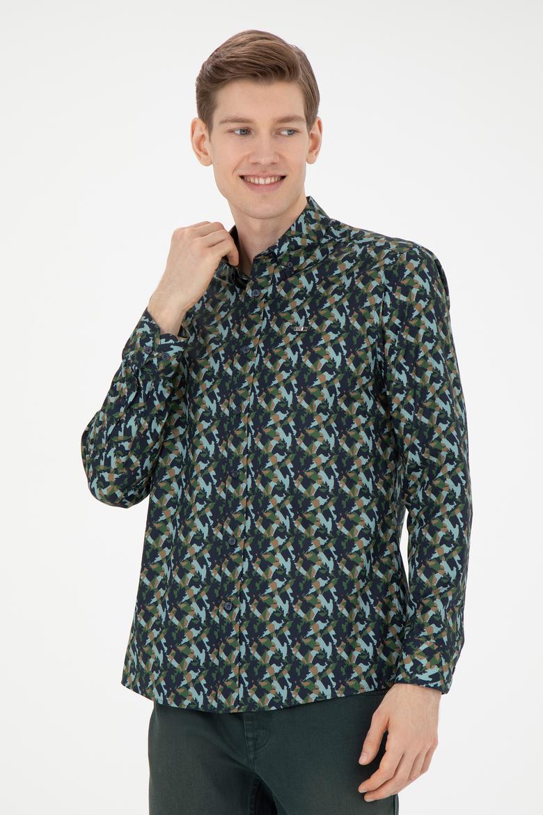 Erkek Lacivert Uzun Kollu Gömlek - 50272681010