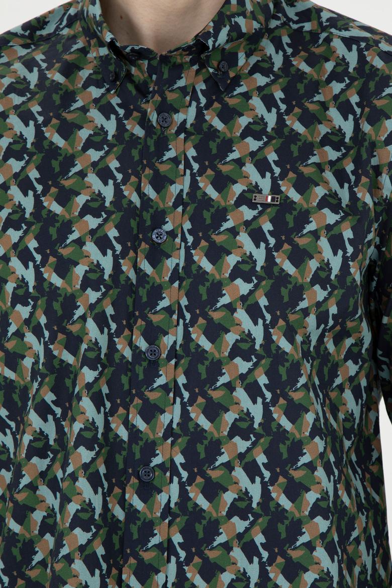 Erkek Lacivert Uzun Kollu Gömlek - 50272681010