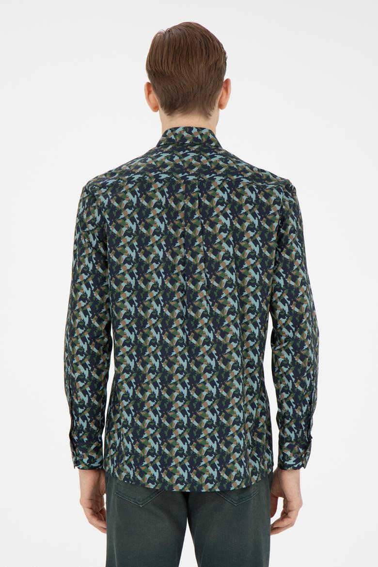 Erkek Lacivert Uzun Kollu Gömlek - 50272681010