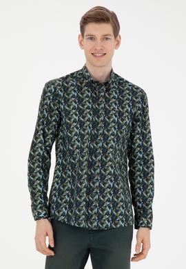 Erkek Lacivert Uzun Kollu Gömlek - 50272681010