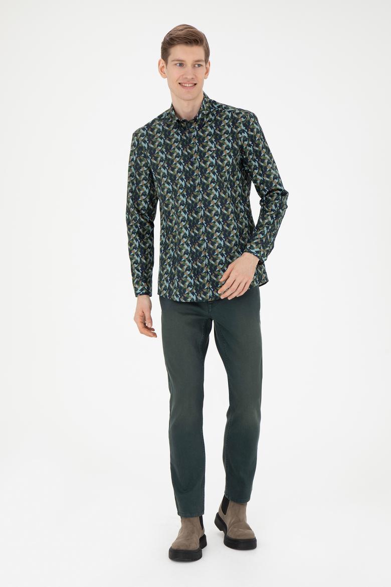 Erkek Lacivert Uzun Kollu Gömlek - 50272681010