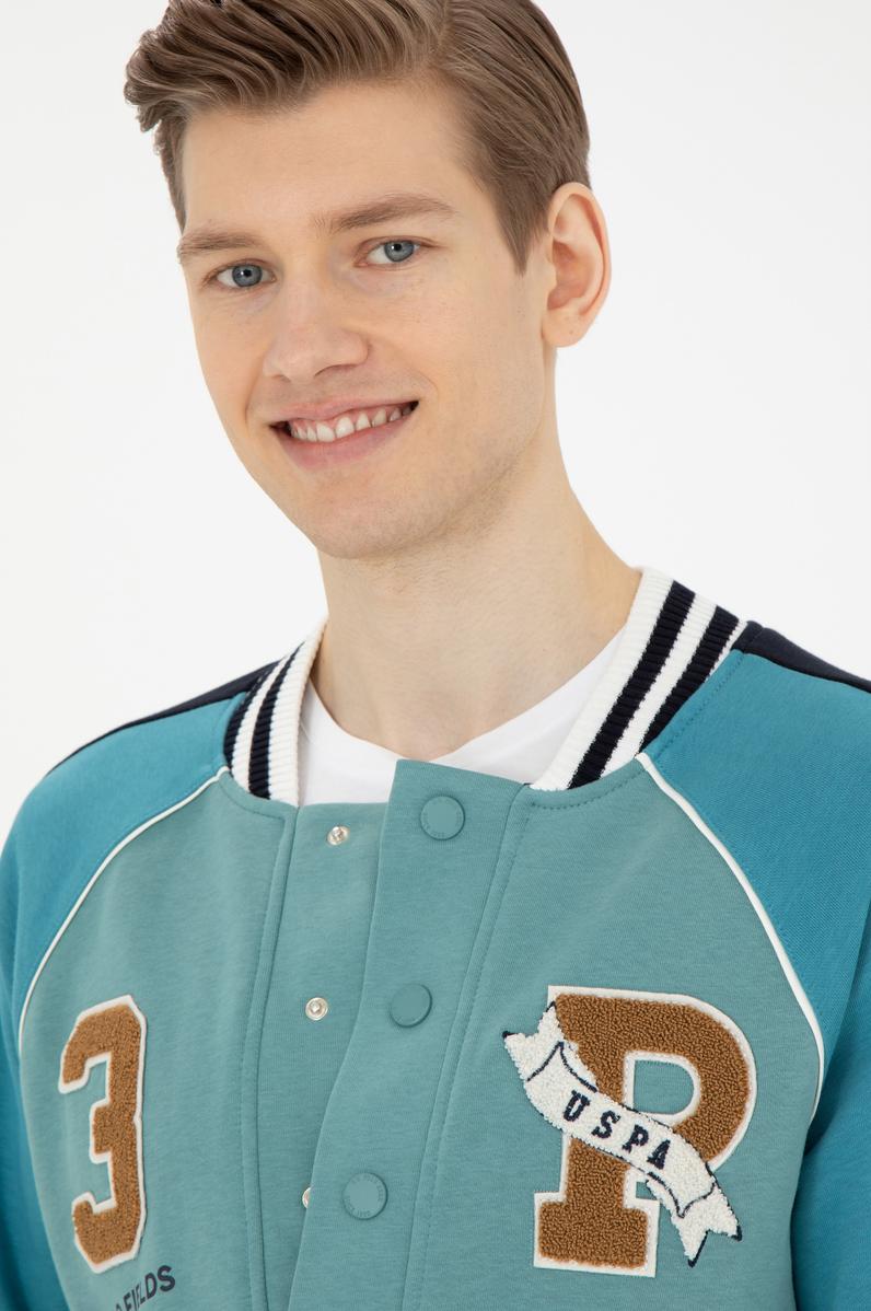 Erkek Mint Örme Hırka