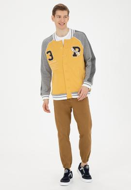 Erkek Hardal Örme Hırka - 50270843024