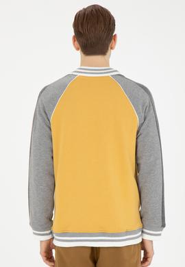 Erkek Hardal Örme Hırka - 50270843024