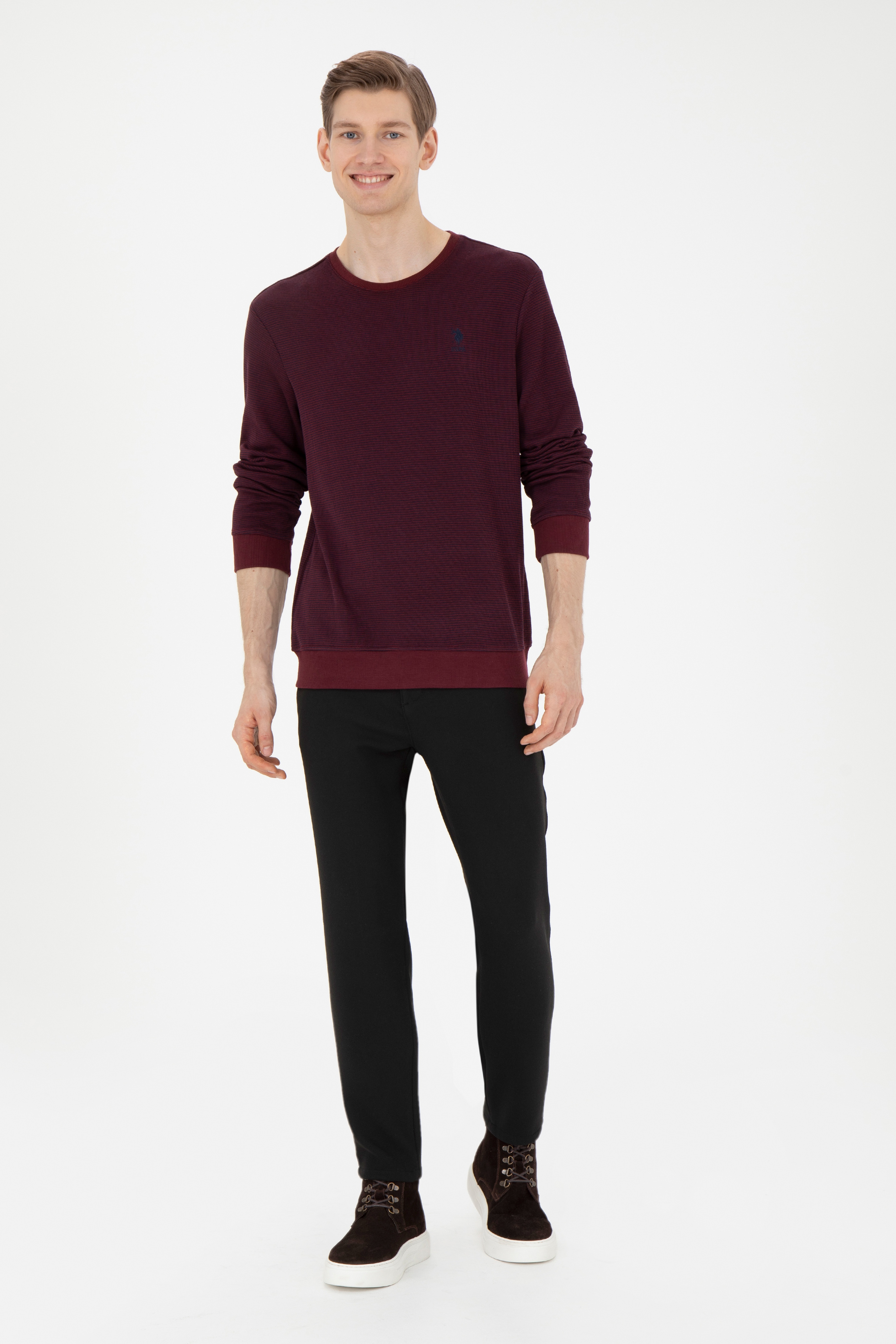 Erkek Jogger Fit Siyah Kanvas Pantolon - Image 3