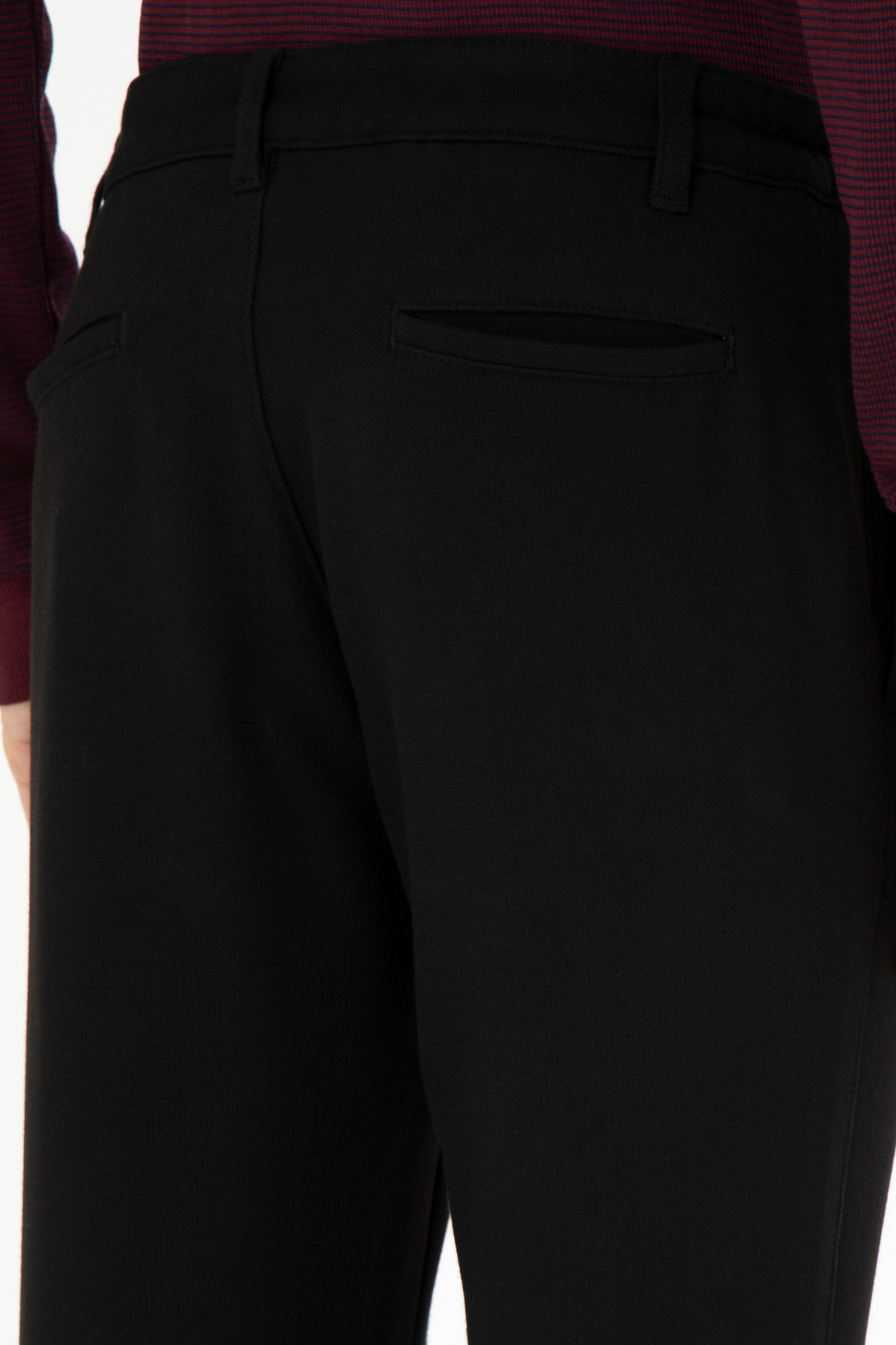 Erkek Jogger Fit Siyah Kanvas Pantolon - Image 7