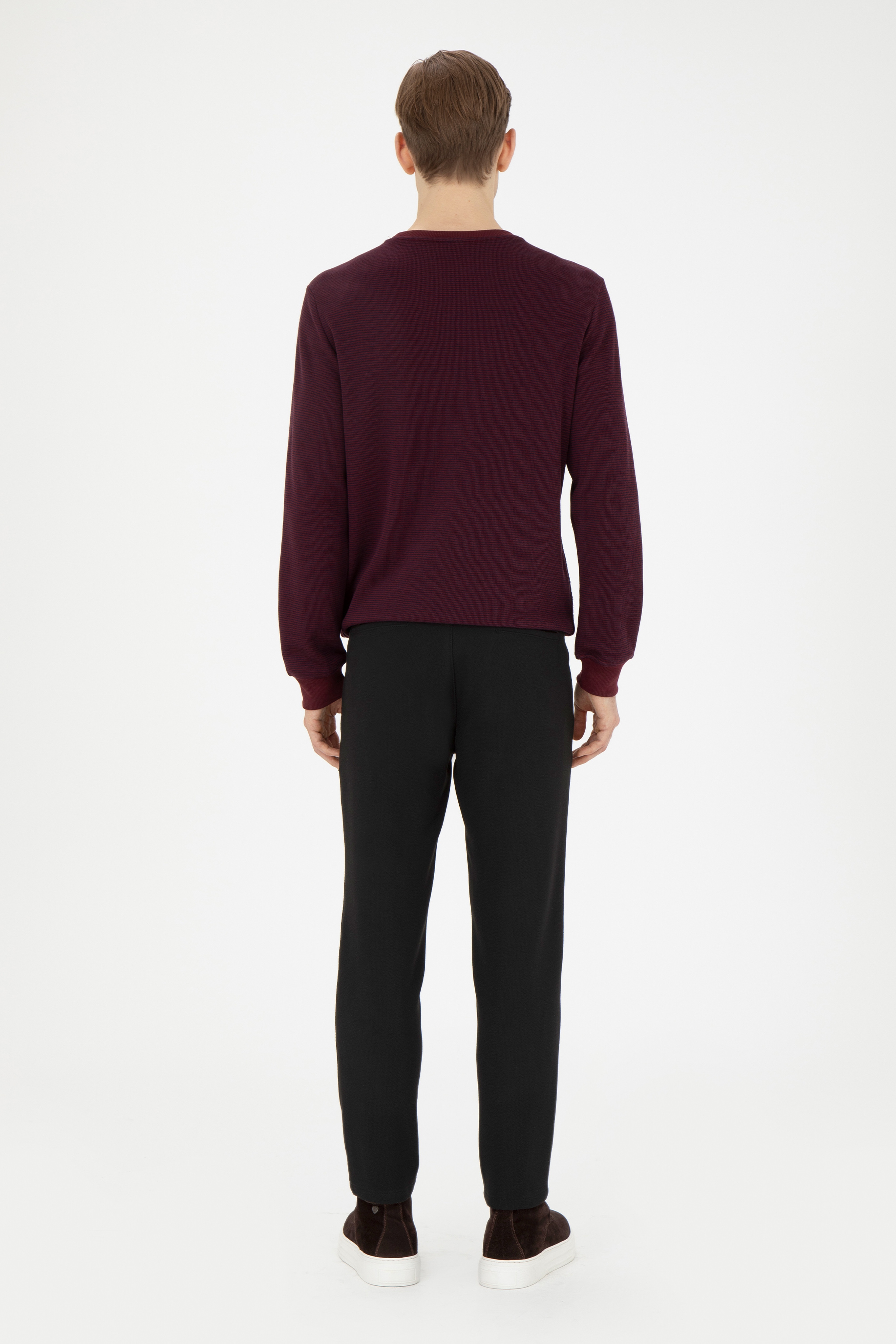 Erkek Jogger Fit Siyah Kanvas Pantolon