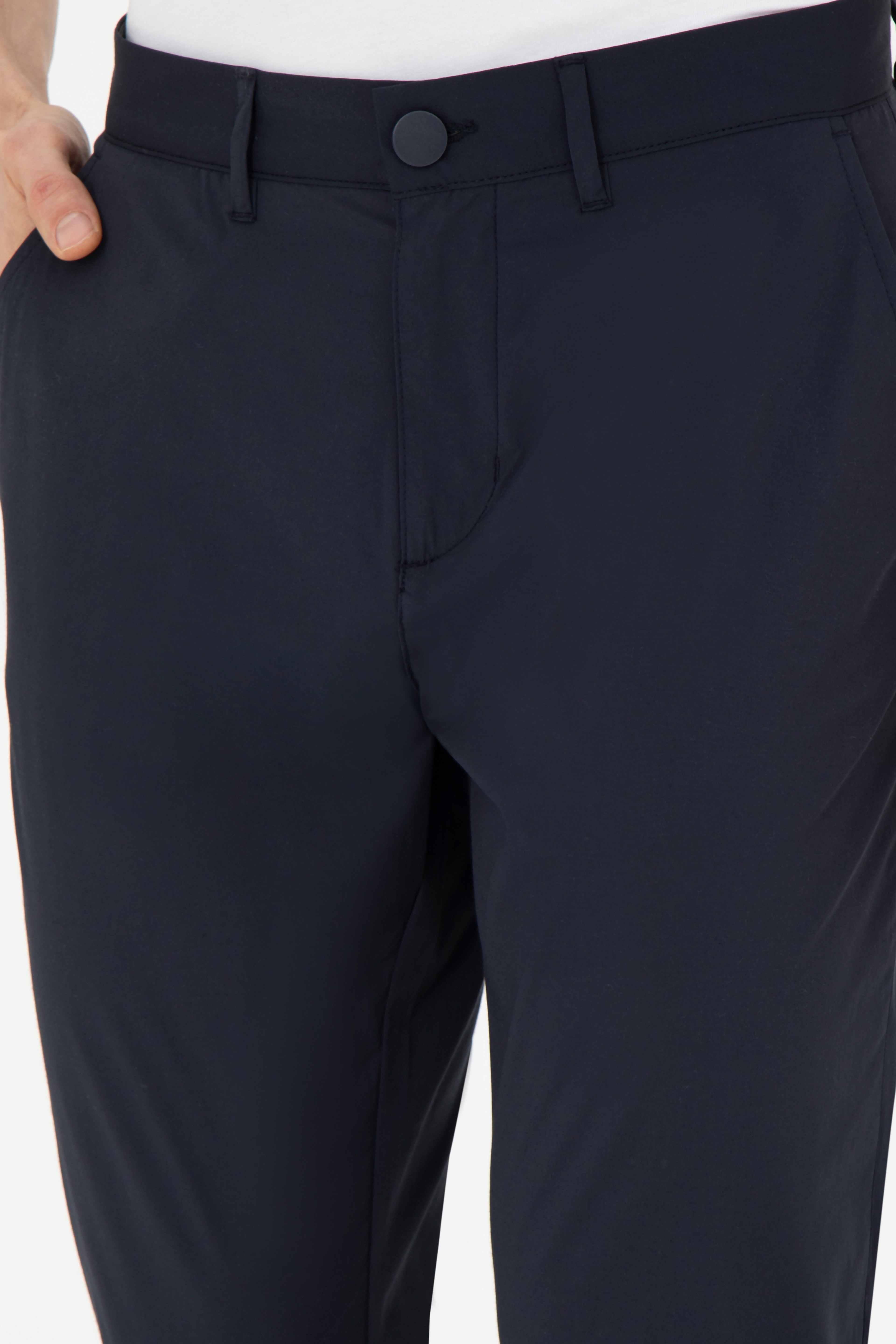 Erkek Slim Fit Lacivert Kanvas Pantolon - Image 6