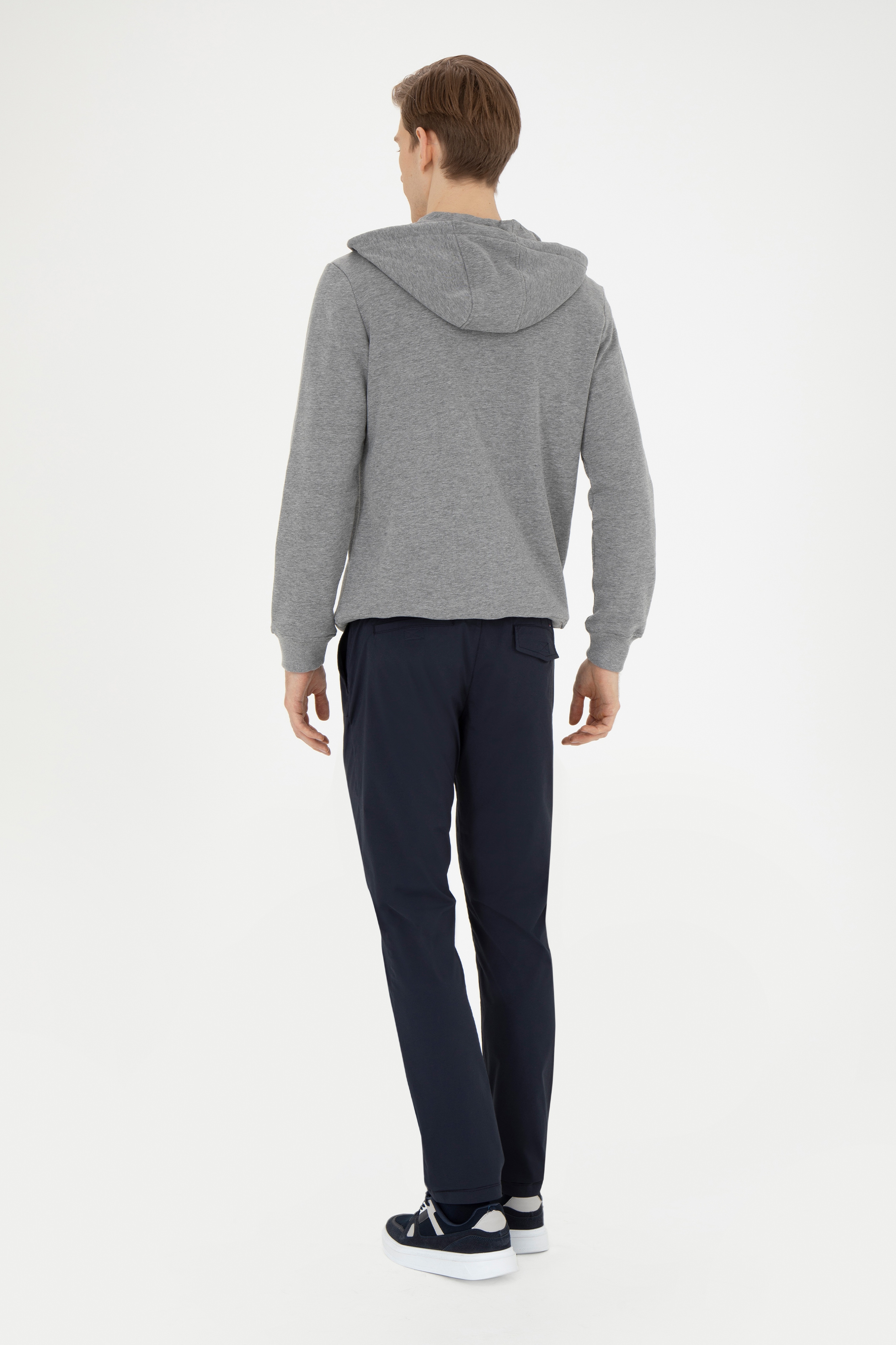 Erkek Slim Fit Lacivert Kanvas Pantolon - Image 4