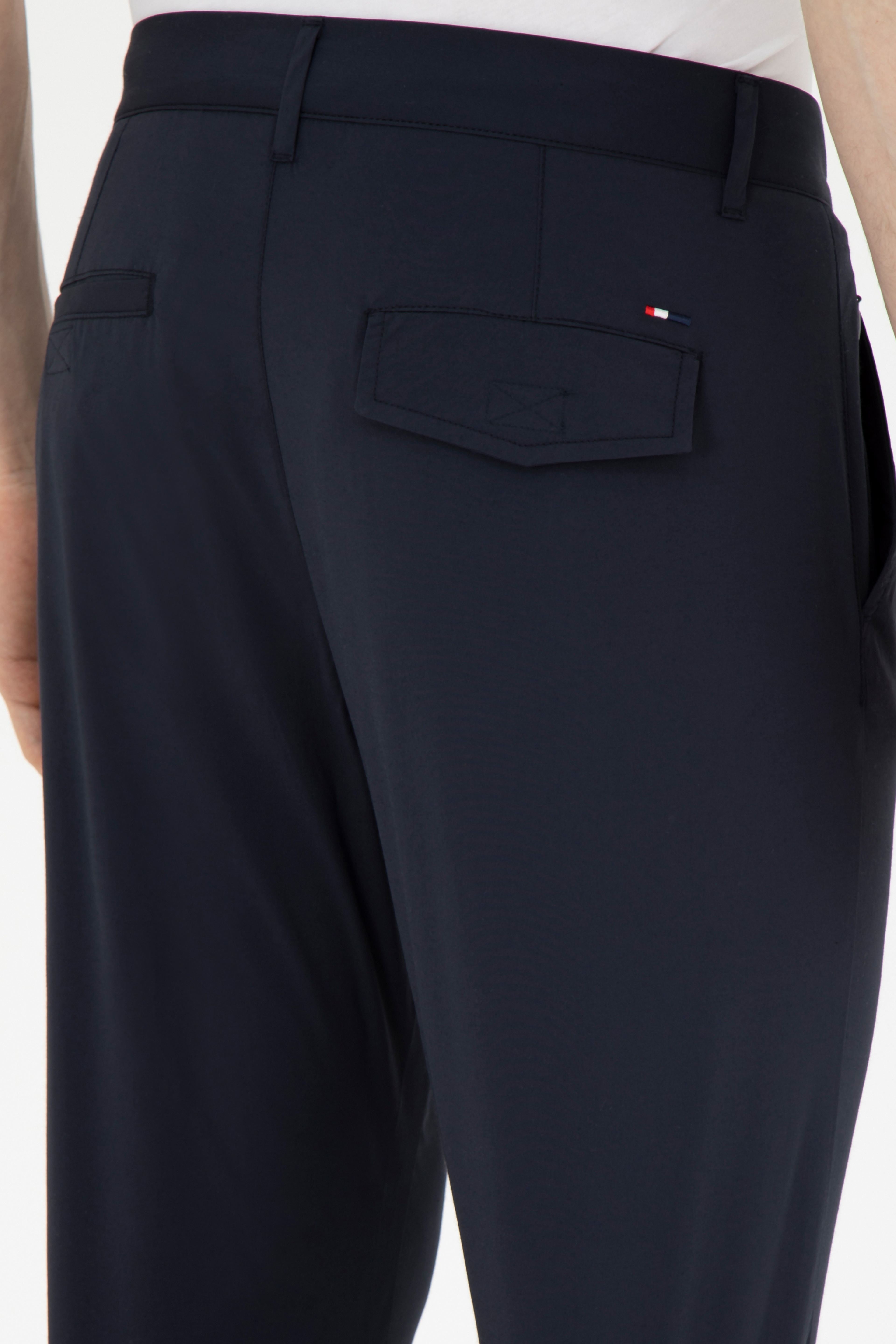 Erkek Slim Fit Lacivert Kanvas Pantolon - Image 7