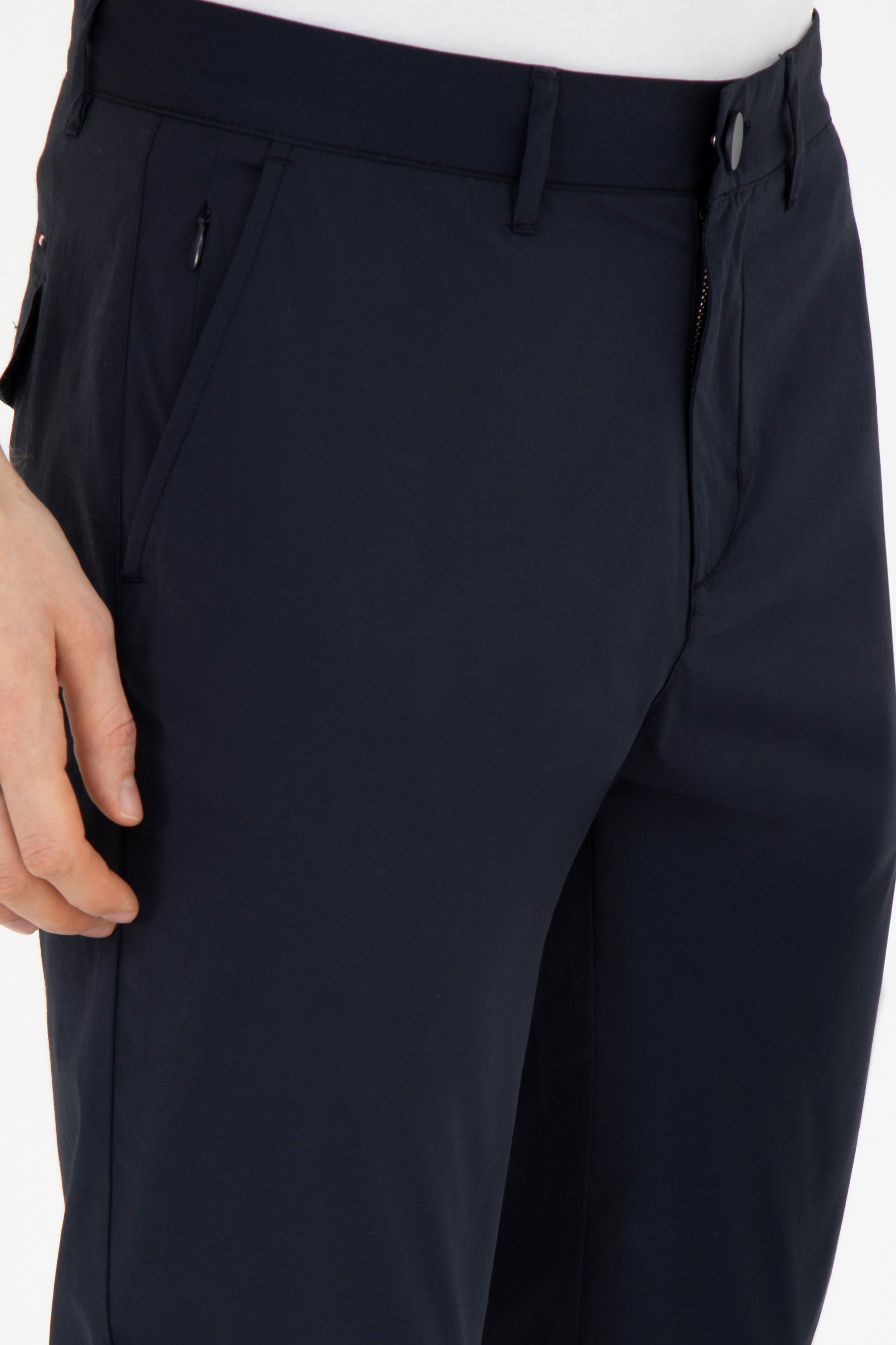 Erkek Slim Fit Lacivert Kanvas Pantolon - Image 5