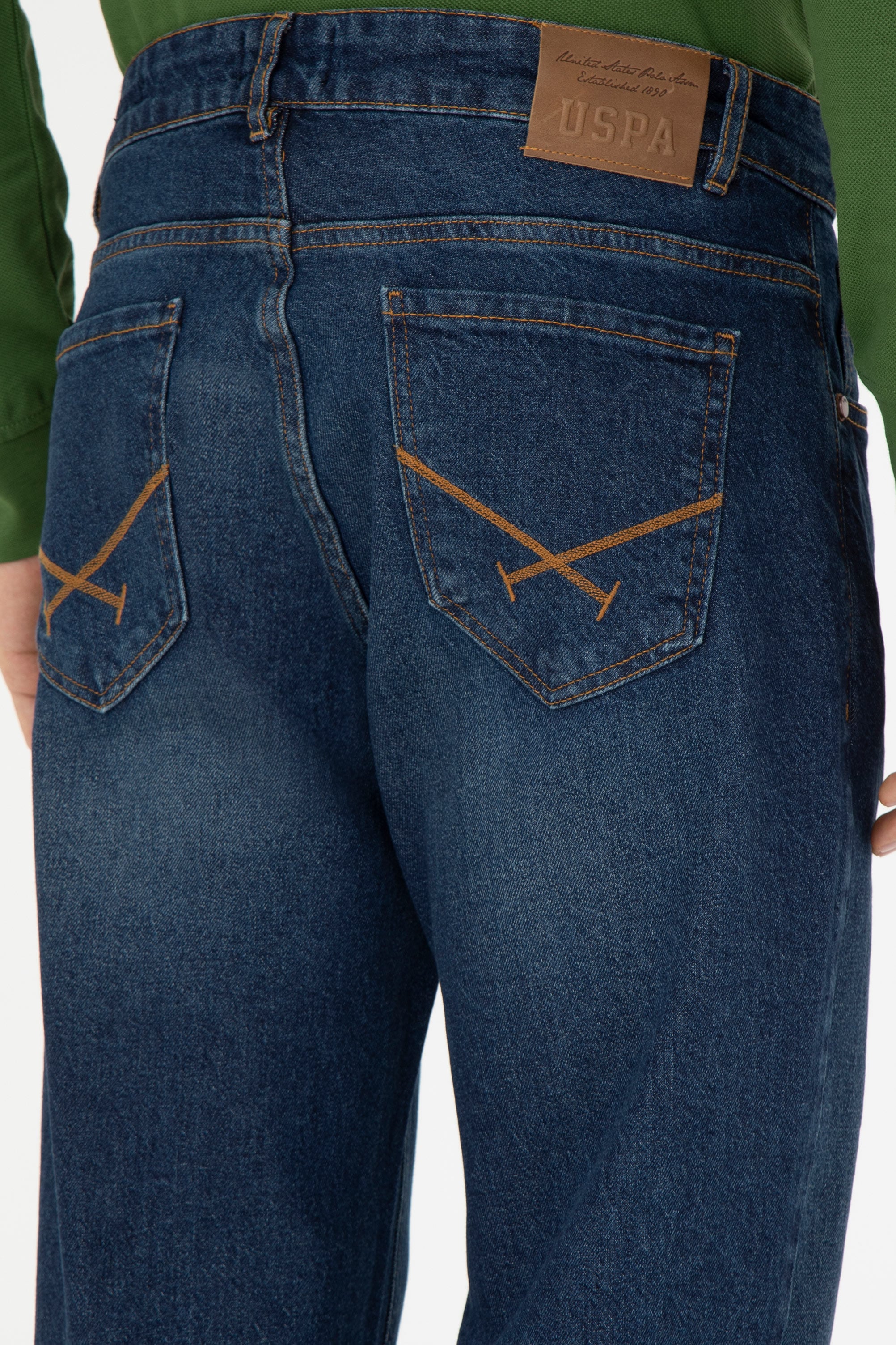 Erkek Koyu Mavi Jean Pantolon - Image 7