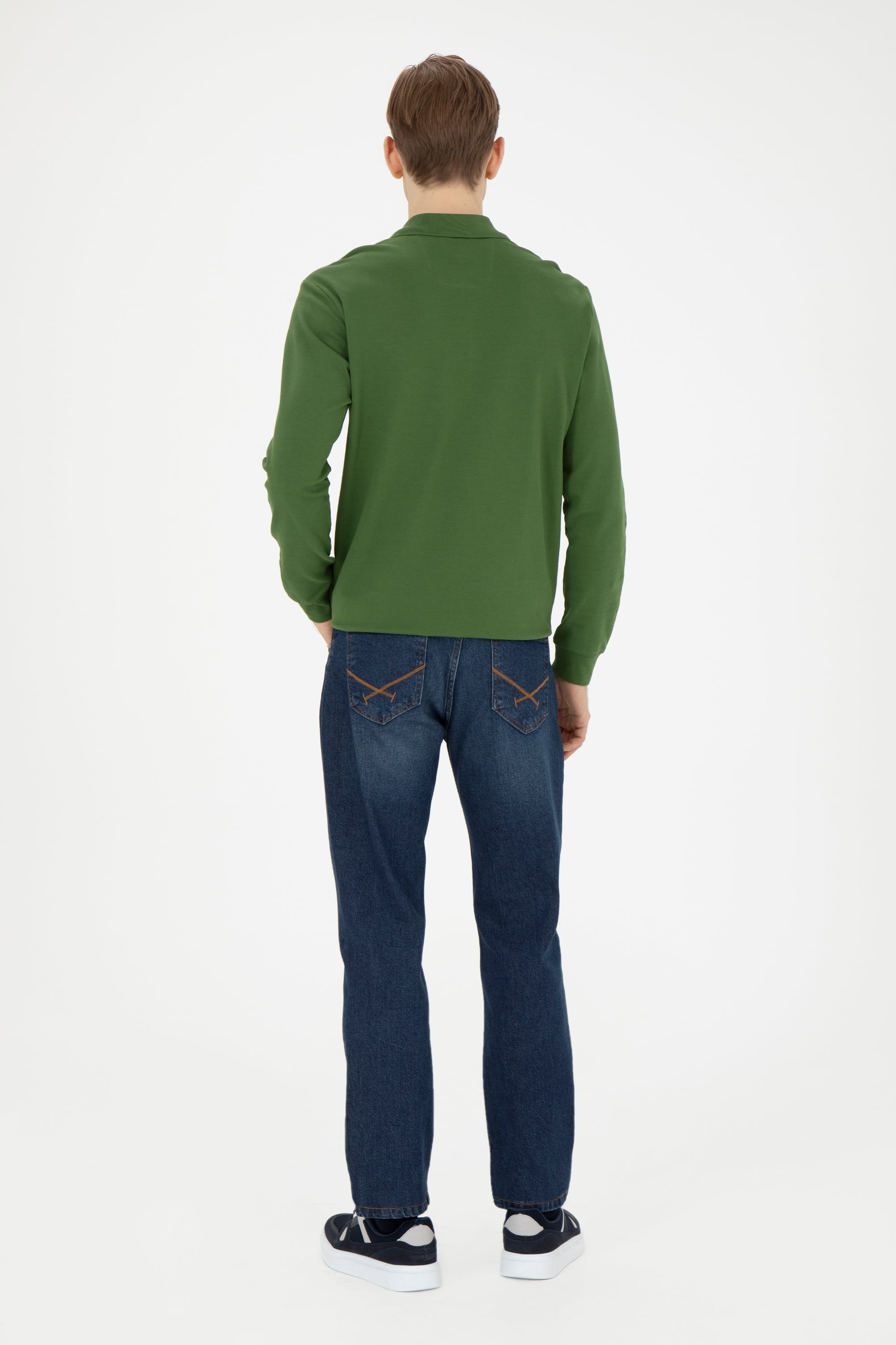 Erkek Koyu Mavi Jean Pantolon - Image 4