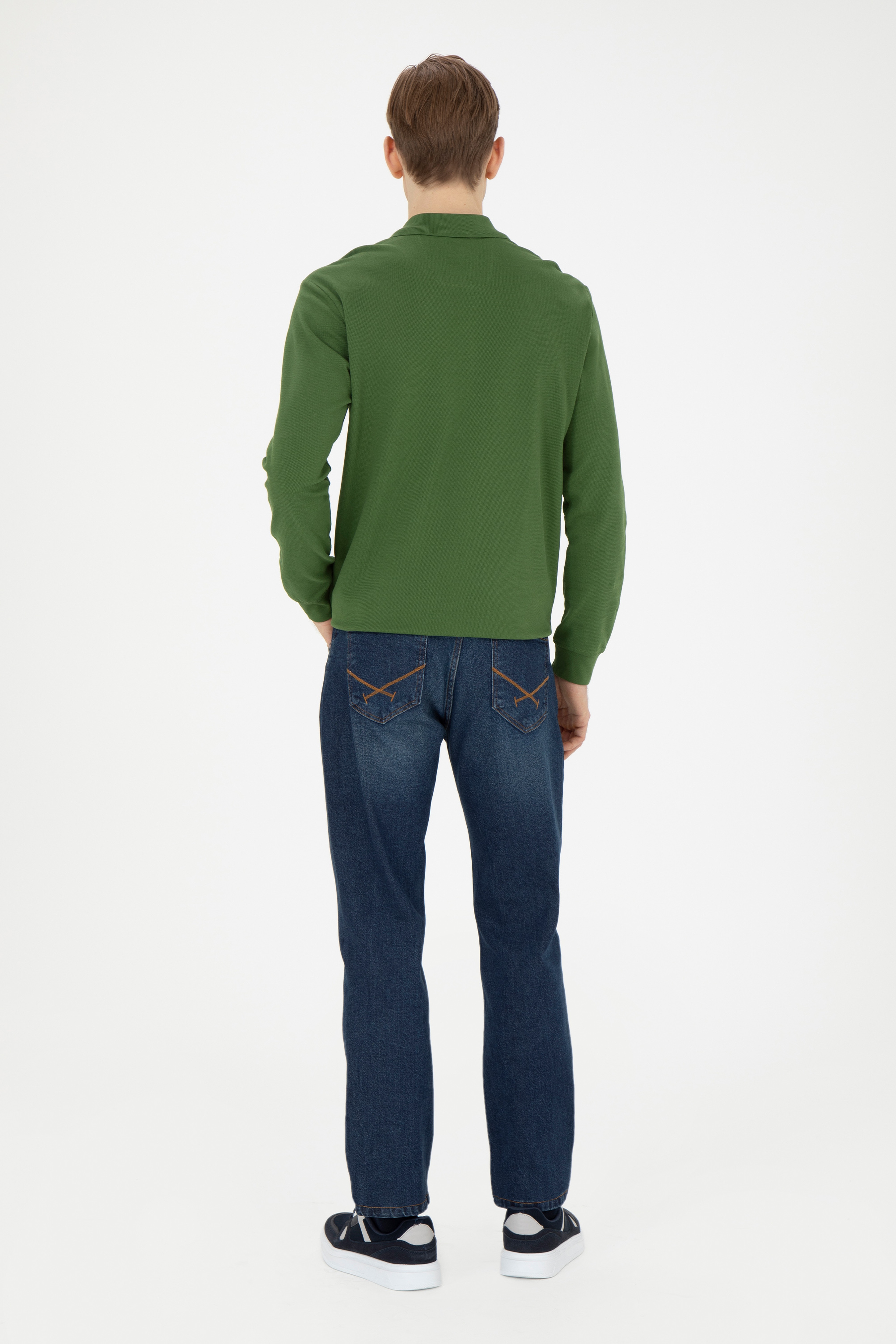 Erkek Koyu Mavi Jean Pantolon