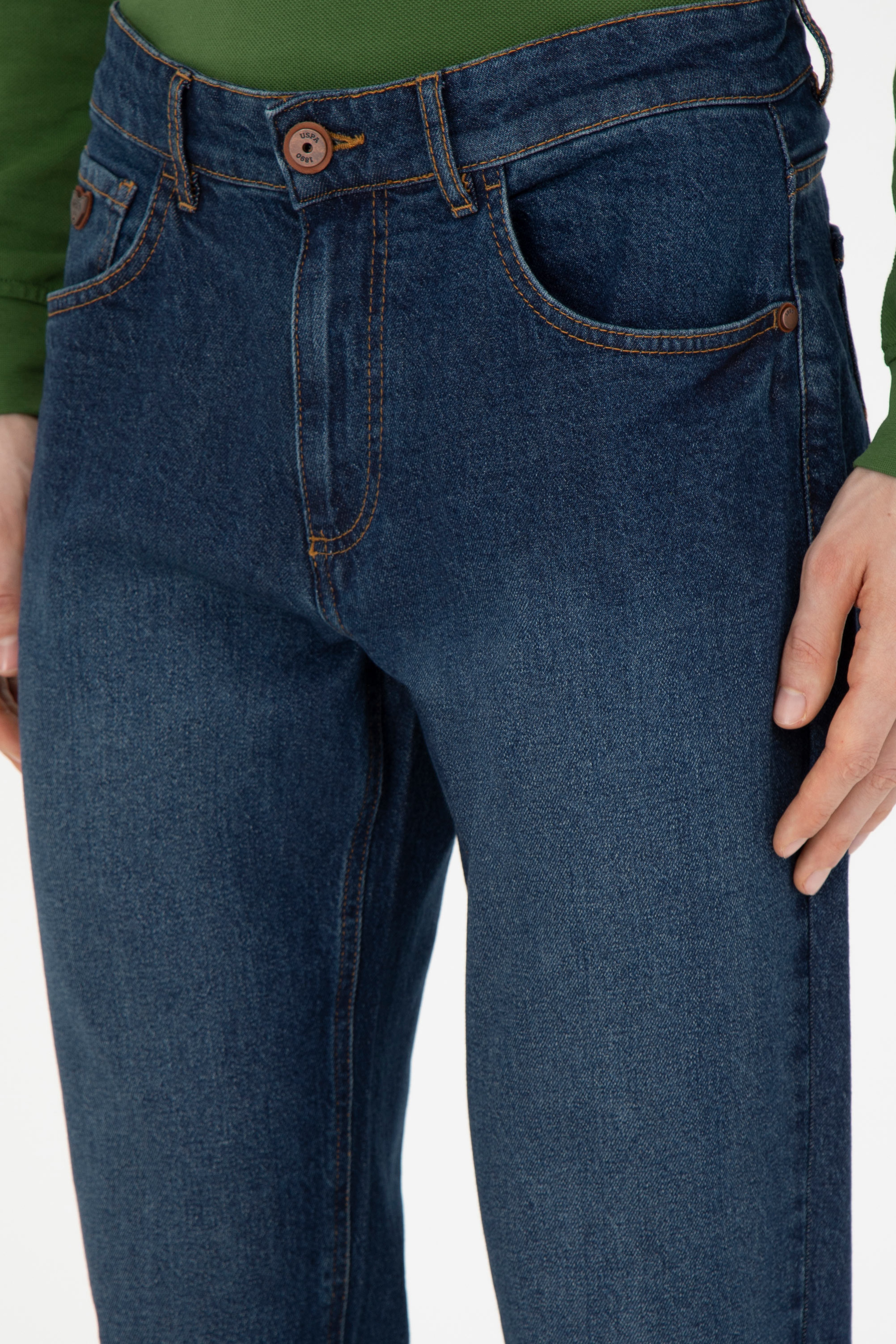Erkek Koyu Mavi Jean Pantolon