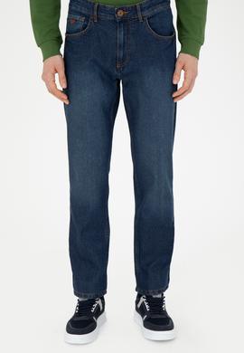 Erkek Koyu Mavi Jean Pantolon - 50272553005