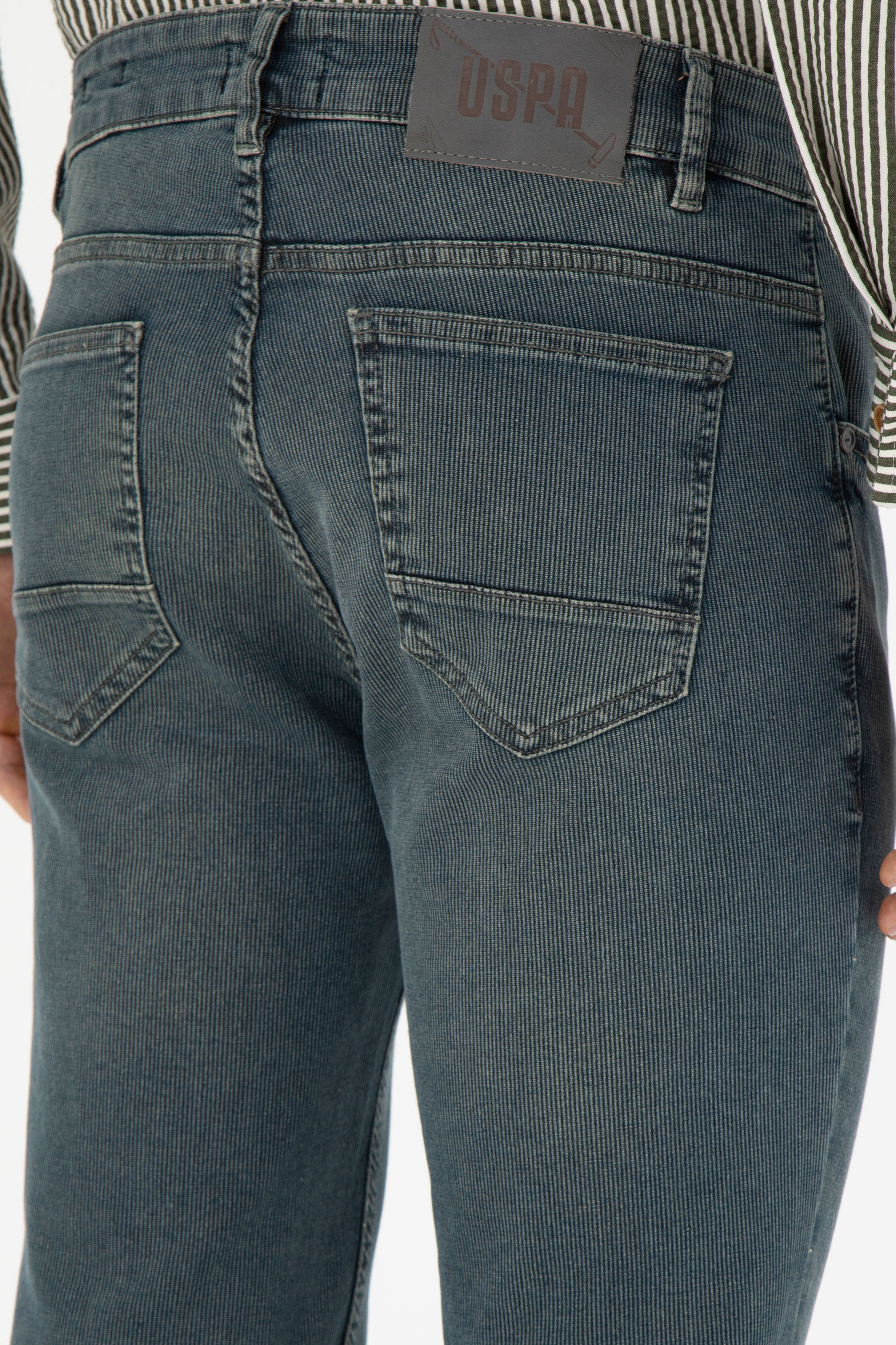 Erkek Yeşil Jean Pantolon