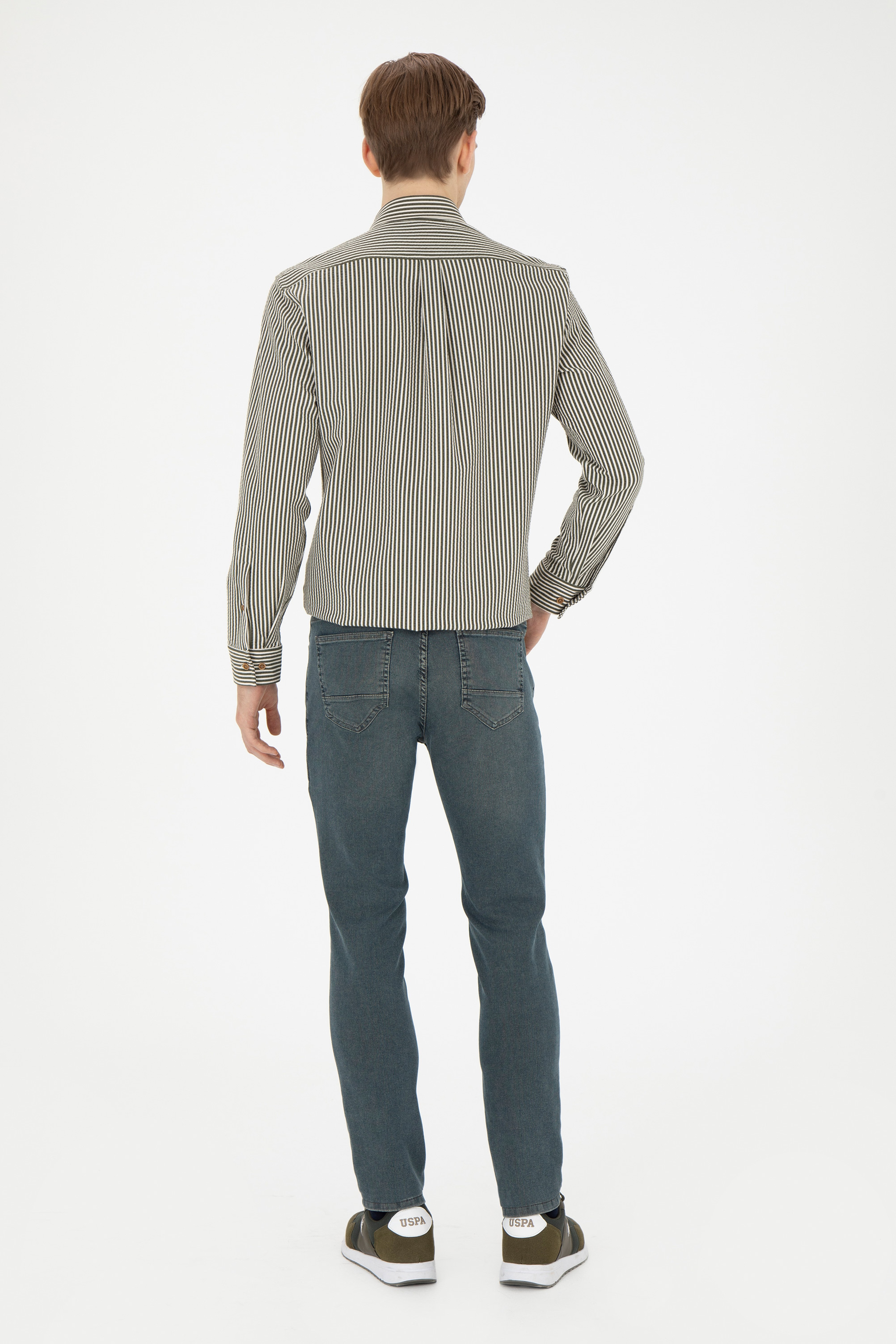 Erkek Yeşil Jean Pantolon