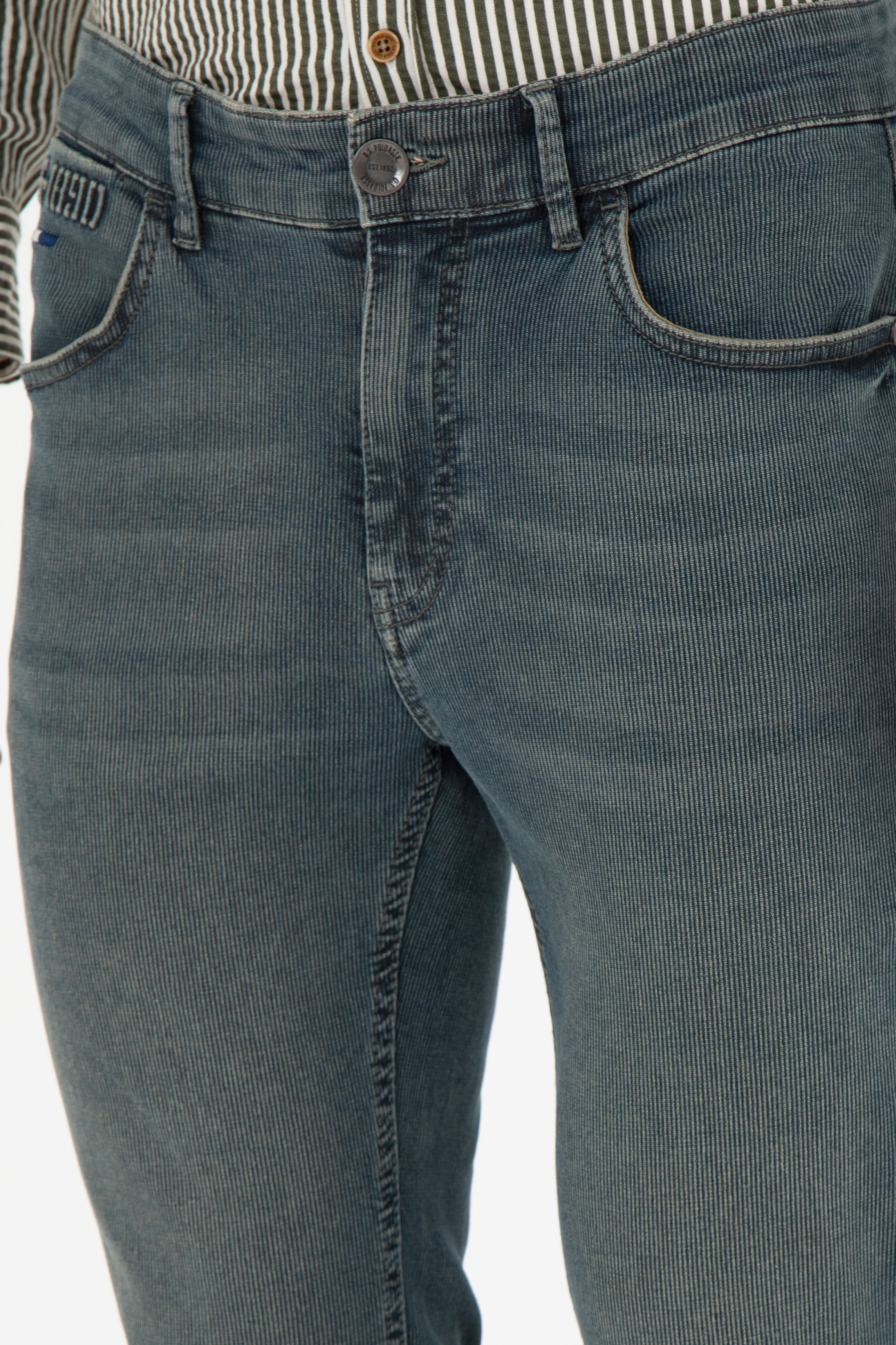 Erkek Yeşil Jean Pantolon - Image 6