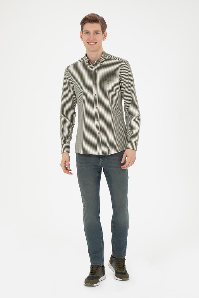 Erkek Yeşil Jean Pantolon