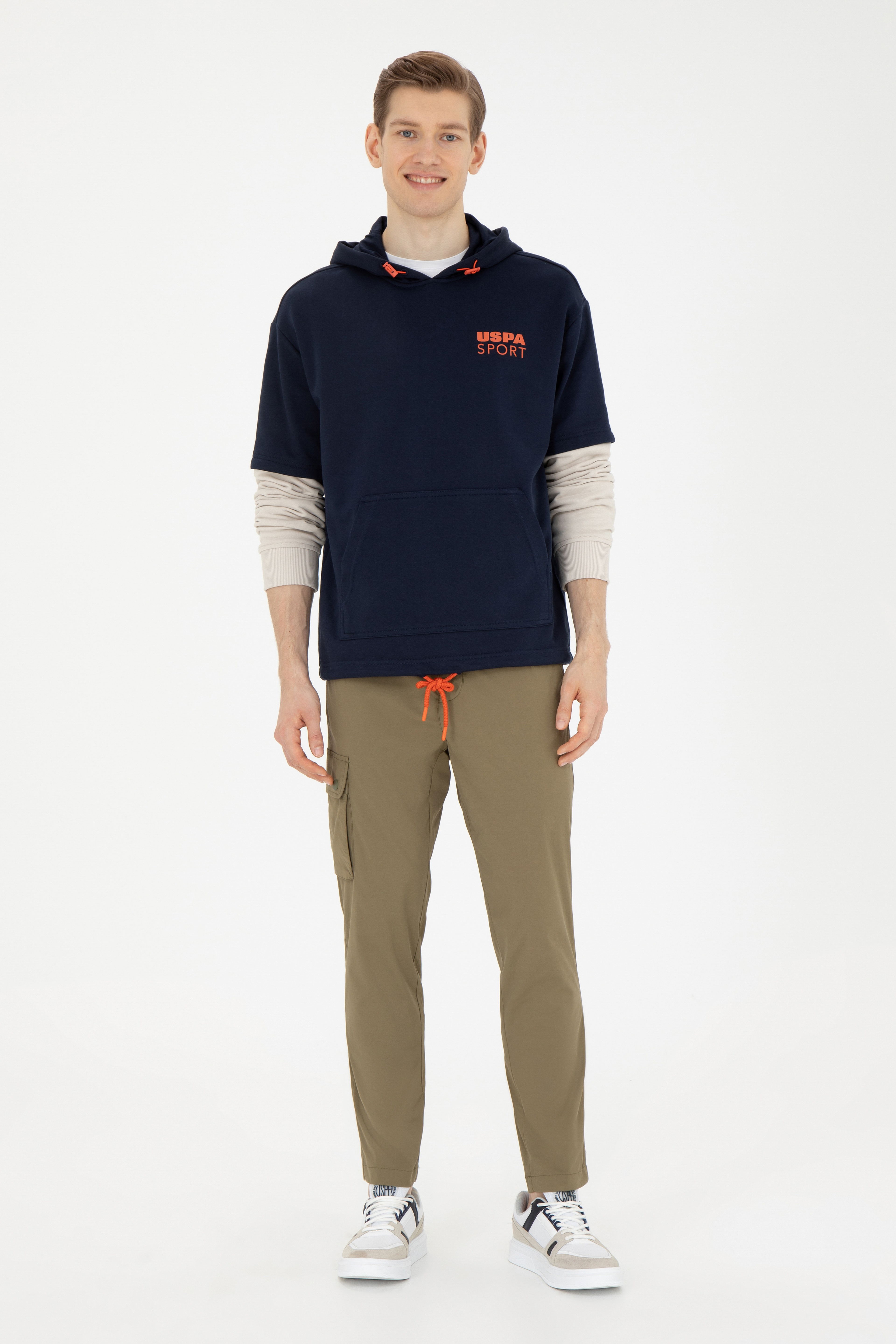Erkek Carrot Fit Koyu Haki Kanvas Pantolon