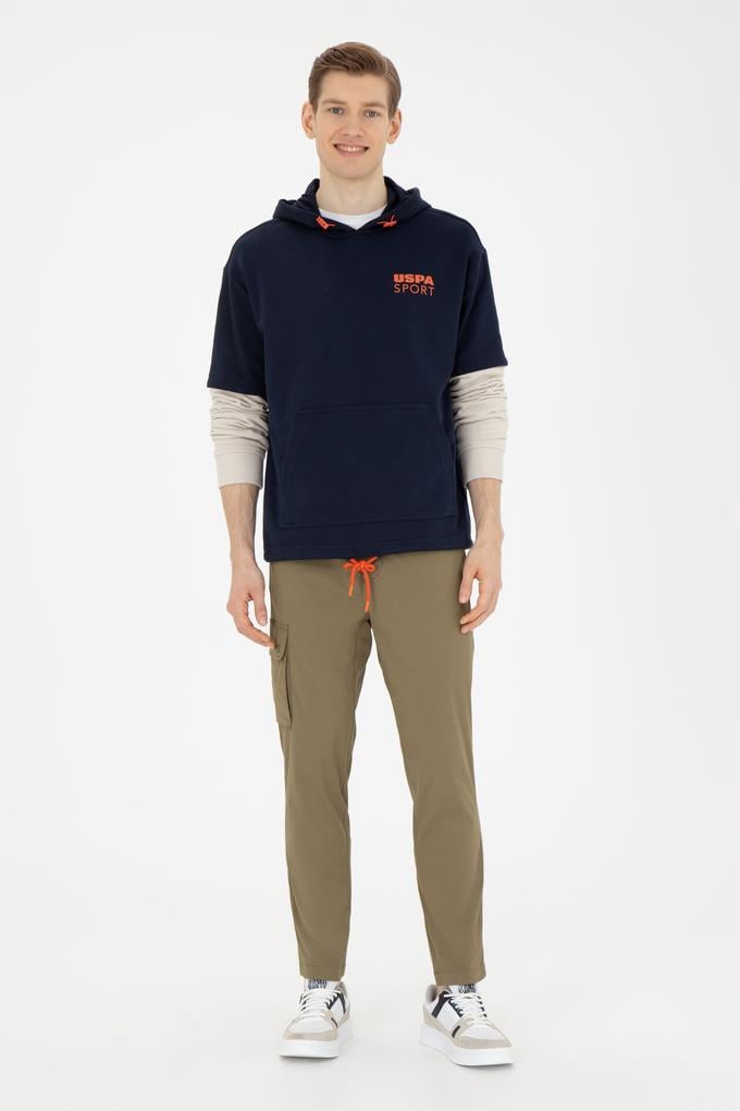 Erkek Koyu Haki Kanvas Pantolon