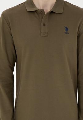 Erkek Haki Basic Sweatshirt - 50269403236