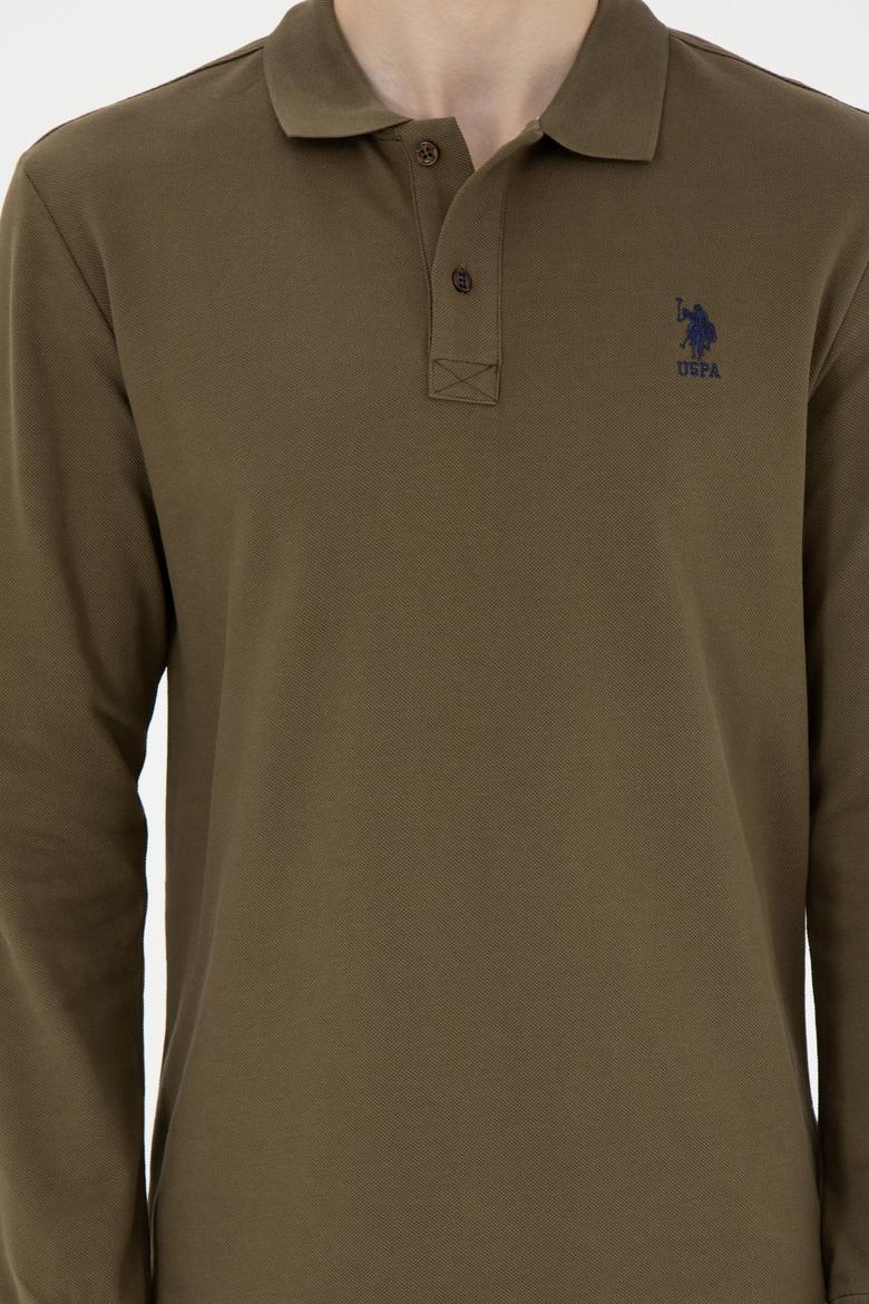 Erkek Haki Basic Sweatshirt - 50269403236