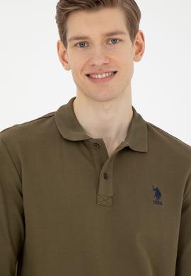 Erkek Haki Basic Sweatshirt - 50269403236