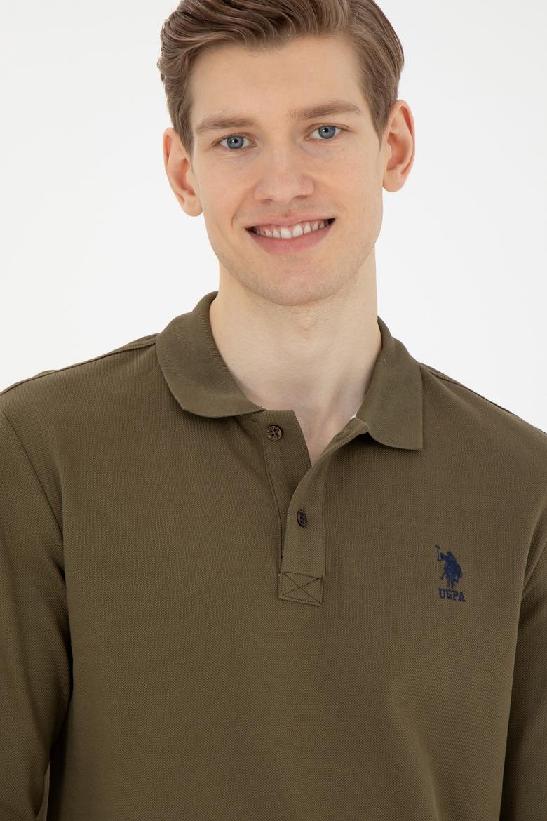 Erkek Haki Basic Sweatshirt - 50269403236