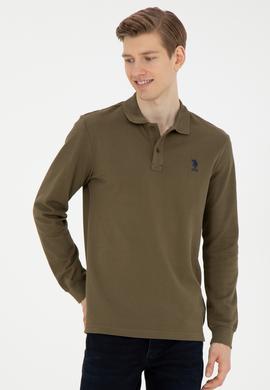 Erkek Haki Basic Sweatshirt - 50269403236