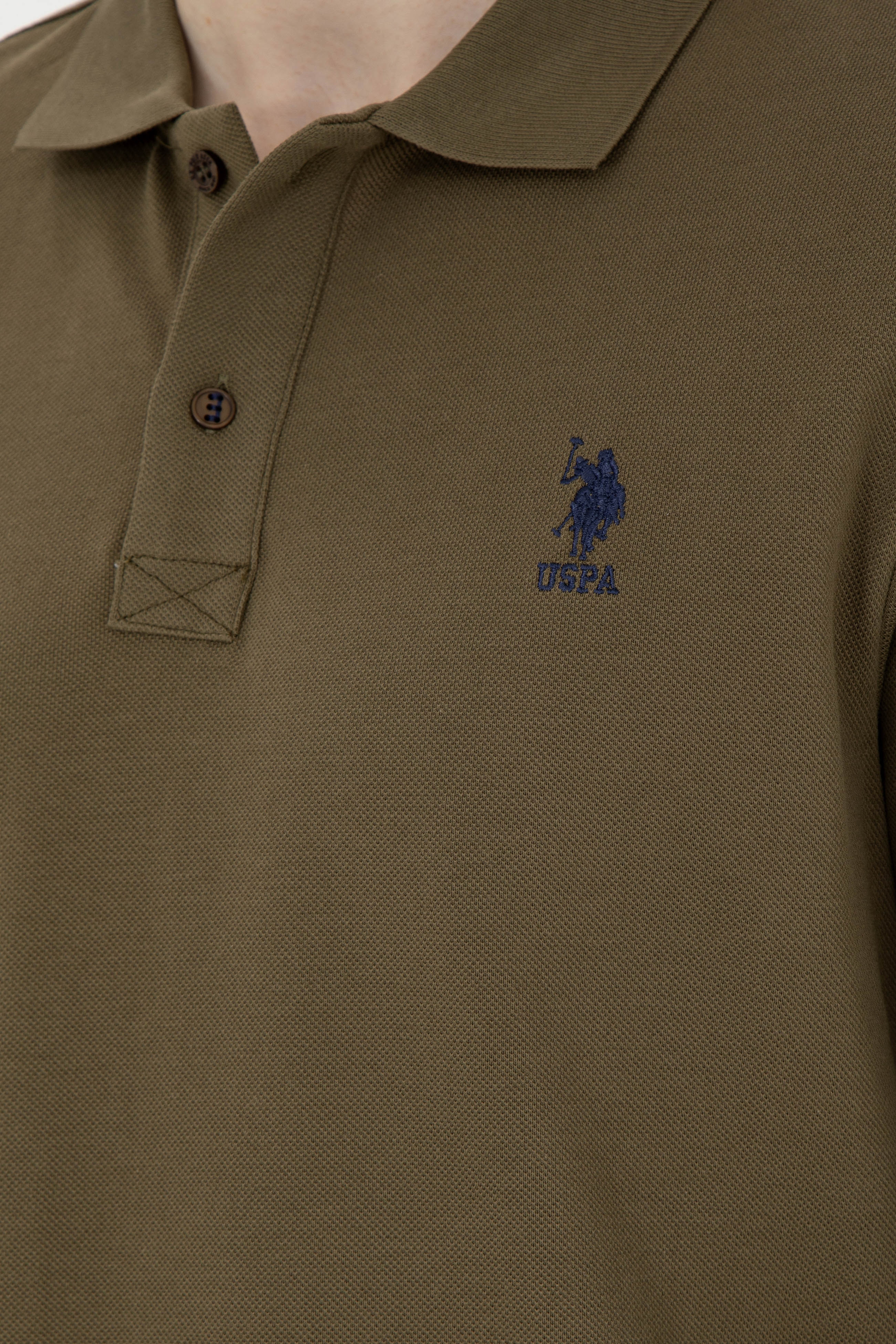 Erkek Haki Basic Sweatshirt
