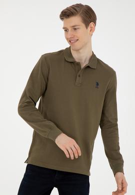 Erkek Haki Basic Sweatshirt - 50269403236