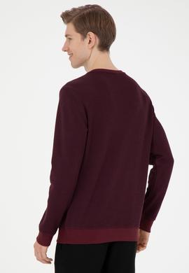 Erkek Bordo Sweatshirt - 50270839031