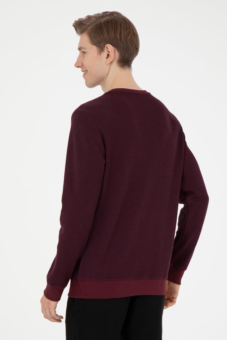 Erkek Bordo Sweatshirt - 50270839031