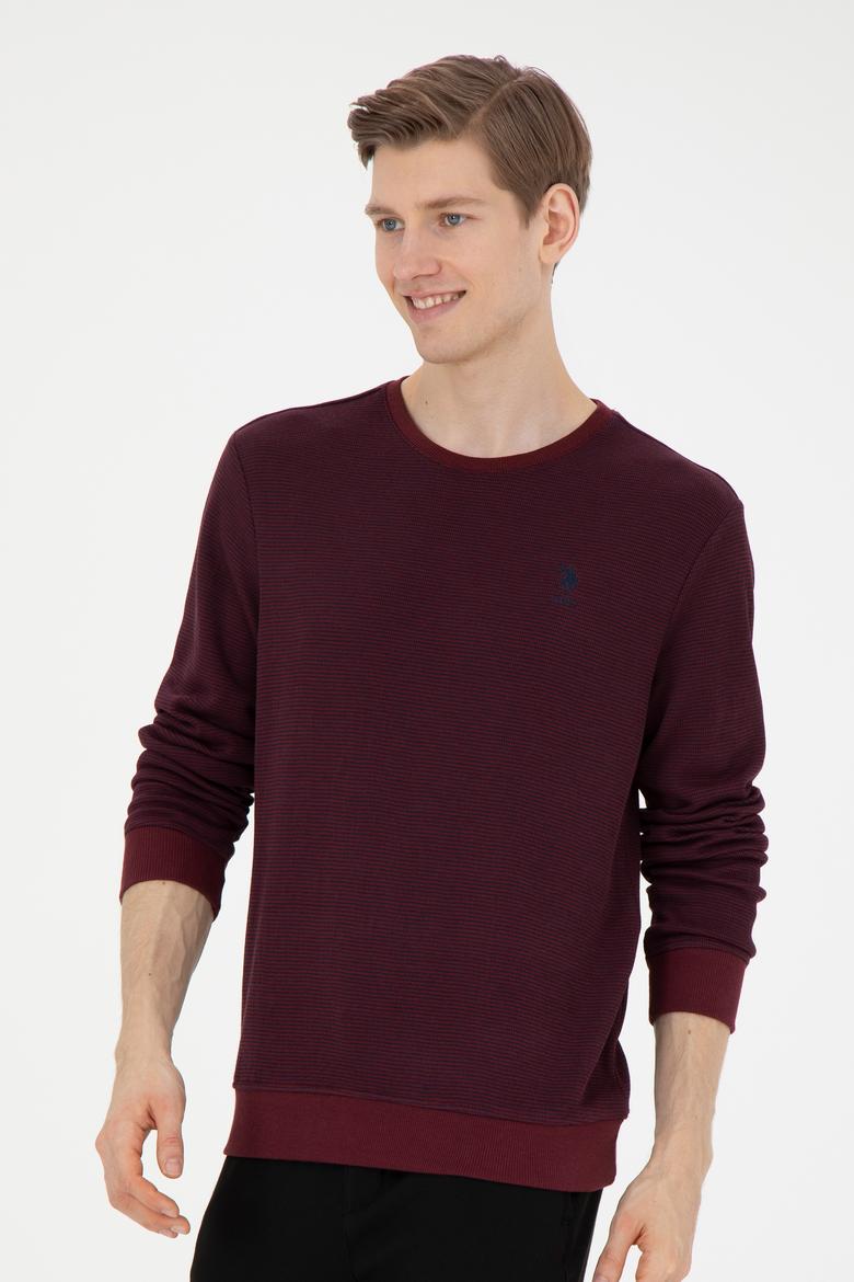 Erkek Bordo Sweatshirt - 50270839031
