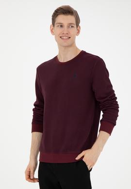 Erkek Bordo Sweatshirt - 50270839031