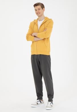 Erkek Hardal Örme Hırka - 50269394096