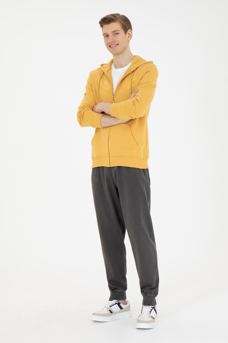 Erkek Hardal Örme Hırka - 50269394096