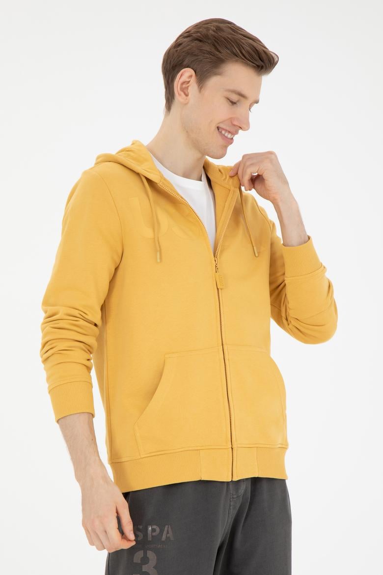 Erkek Hardal Örme Hırka - 50269394096